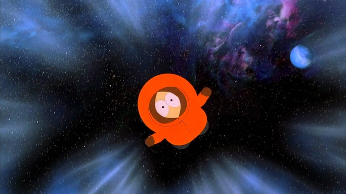 (photo courtesy Paramount Pictures) Kenny ascends to heaven, or gets sent to hell, in the 1999 animated comedy "South Park: Bigger, Longer and Uncut."