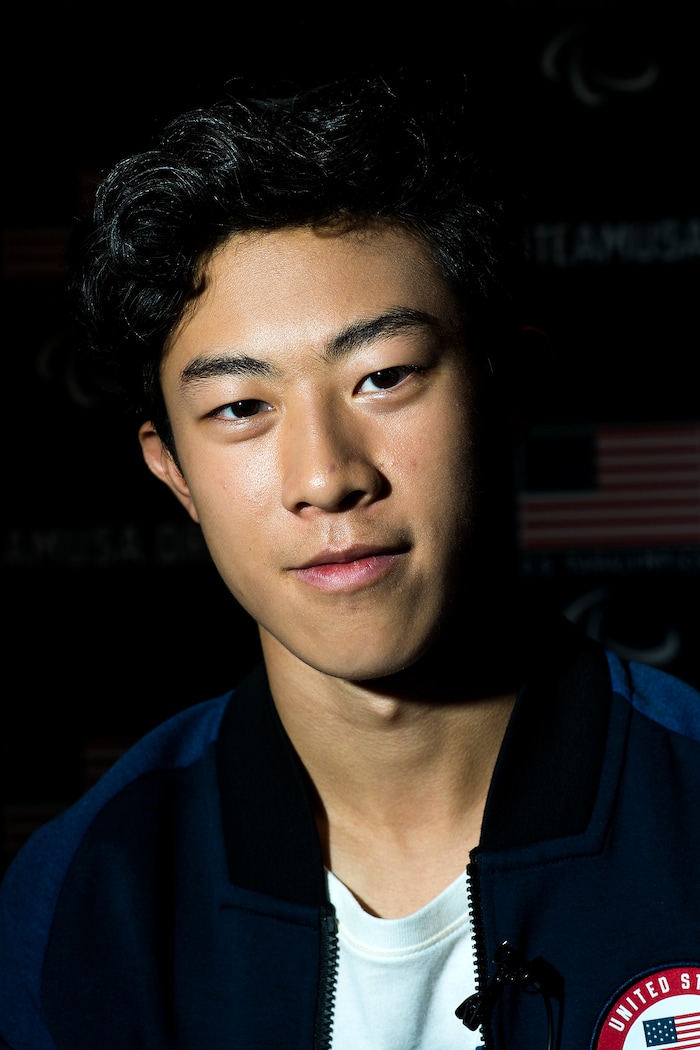 (Chris Detrick | The Salt Lake Tribune) Figure skating athlete Nathan Chen poses for a portrait during the Team USA Media Summit at the Grand Summit Hotel in Canyons Village Monday, September 25, 2017.