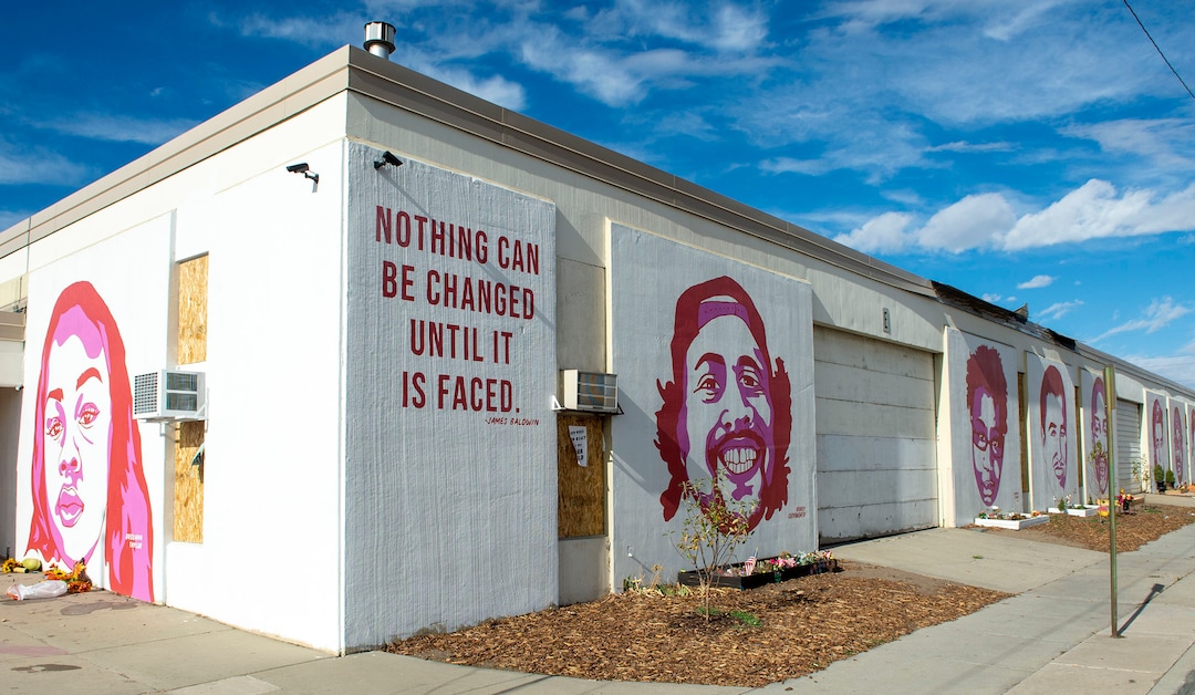 (Rick Egan | The Salt Lake Tribune) The murals on the Fleet Block, along 300 West in Salt Lake City, Thursday, Nov. 19, 2020.