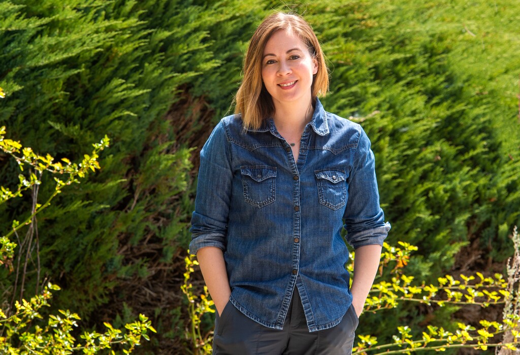 (Rick Egan  |  The Salt Lake Tribune) Utah's poet laureate Paisley Rekdal, Thursday, April 9, 2020.