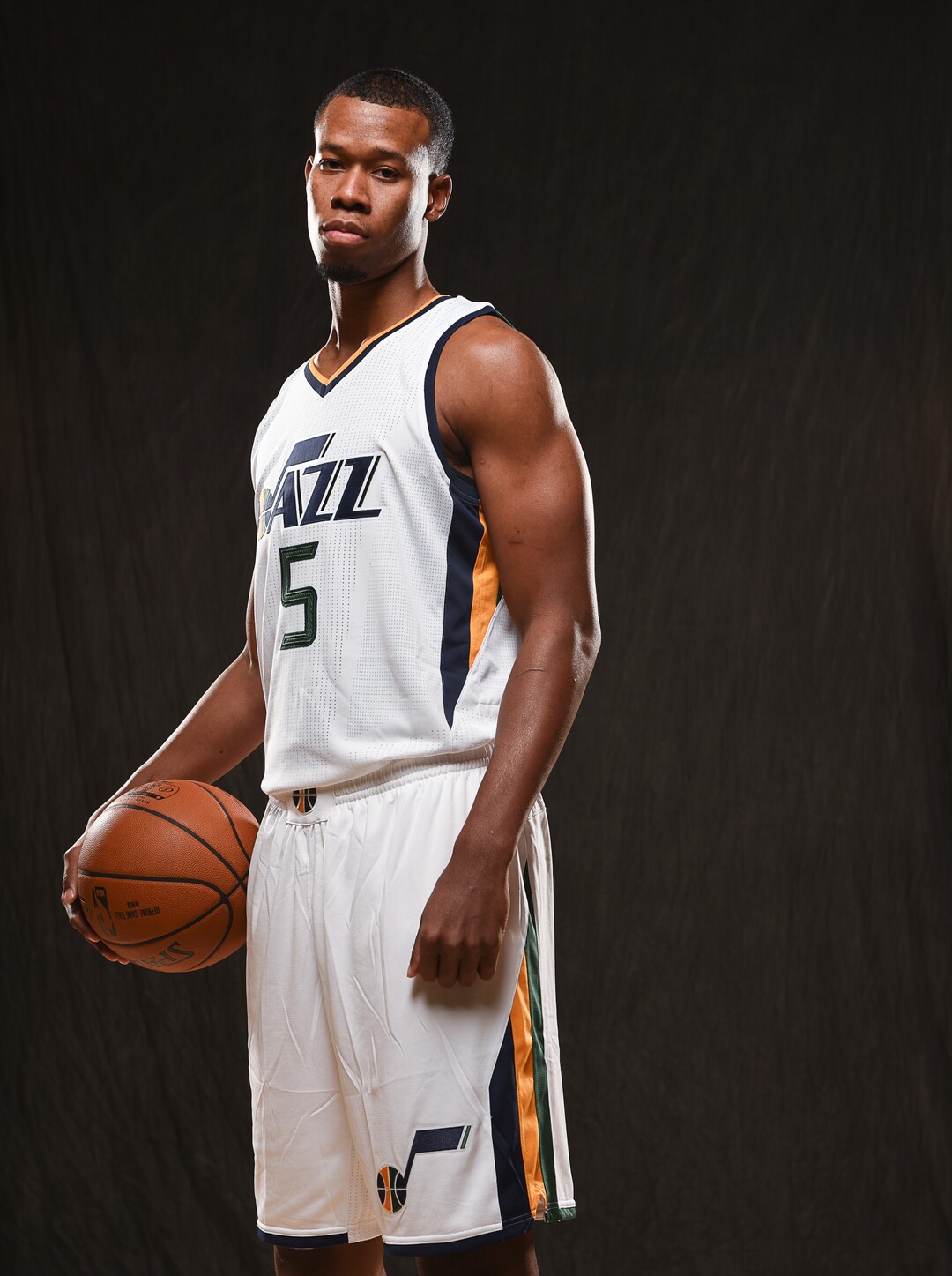 Francisco Kjolseth | The Salt Lake TribuneRodney Hood joins teammates as the Utah Jazz opens training camp with media day for players at the team's training facility in Salt Lake on Monday, Sept. 26, 2016.