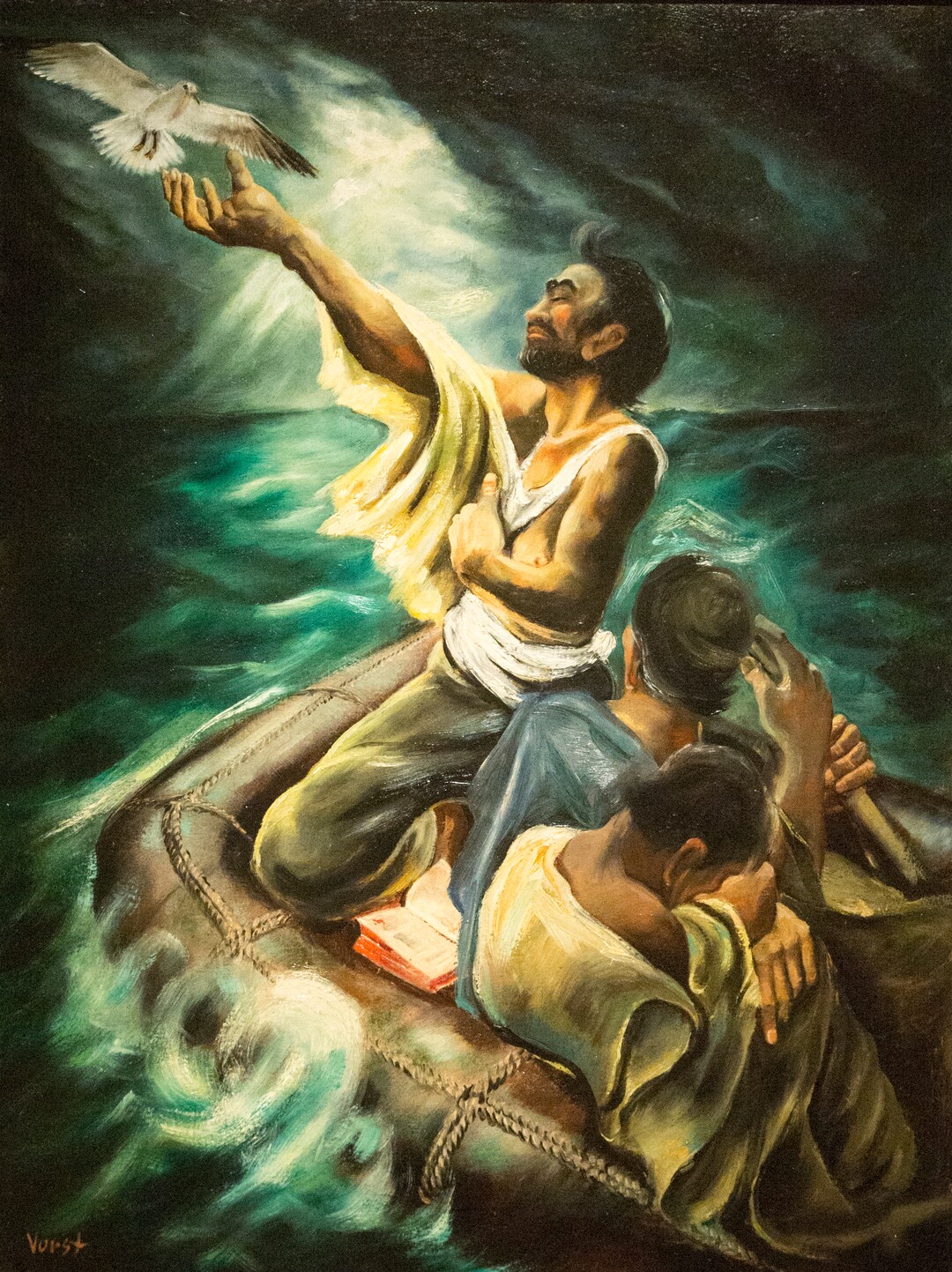 (Rick Egan  |  The Salt Lake Tribune)   Pacific Miracle, by Joseph Paul Vorst, in new exhibit titled: “Joseph Paul Vorst: A Retrospective,” which will run from November 9, 2017, through April 15, 2018, at the LDS Church History Museum. Thursday, November 9, 2017.