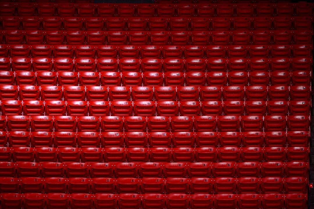 (Trent Nelson  |  The Salt Lake Tribune) Empty seats as Utah hosts Colorado, NCAA basketball in Salt Lake City on Monday, Jan. 11, 2021.