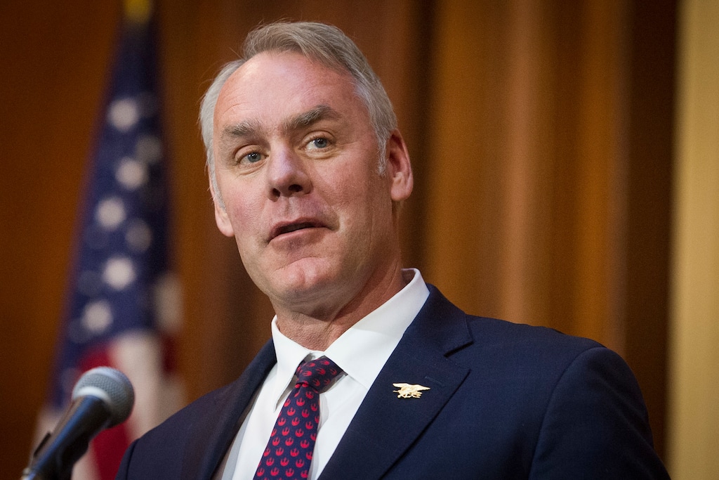 (Cliff Owen  |  AP file photo) In this Dec. 11, 2018 file photo, Secretary of the Interior Ryan Zinke speaks at EPA headquarters in Washington. Newly-departed Interior Secretary Ryan Zinke says he's been truthful with investigators looking into numerous ethics complaints against him and has no knowledge of a report that he lied. Zinke's comments came after The Washington Post reported Thursday, Jan. 3, 2019, that the Justice Department's public integrity section was examining whether he lied to investigators from Interior's office of inspector general.