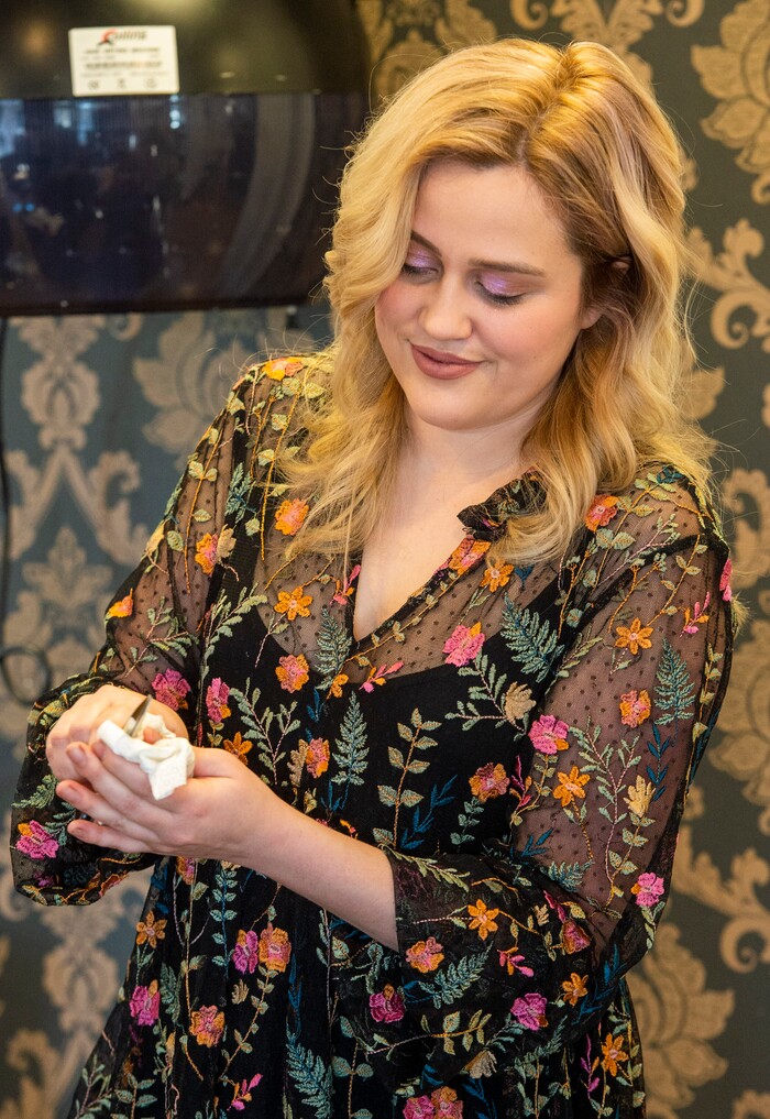 (Rick Egan  |  The Salt Lake Tribune)     Alyssa Brown clean equipment at Mid City Salon to protect employees and customers during the coronavirus, Saturday, March 21, 2020.
