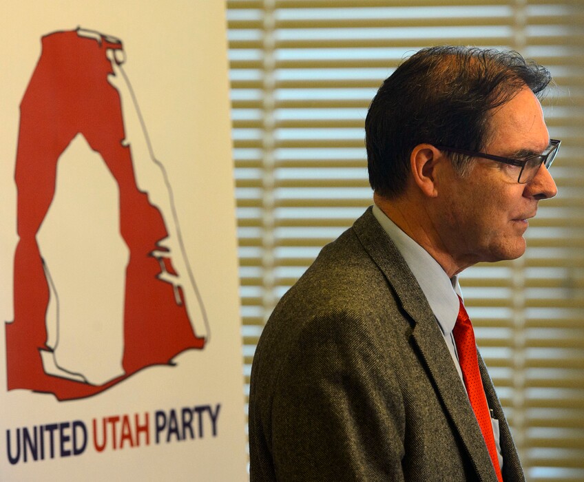 Steve Griffin  |  The Salt Lake Tribune
Richard Davis, chairman of the new United Utah Party, is calling for an end of state funding for GOP primaries where only Republicans — not all taxpayers — may participate.


Richard Davis is helping to organize a new centrist party of disaffected Republicans and Democrats called the Utah United Party. Organizers as well as several former GOP and Democratic leaders announced the new party during a press conference in the Centennial Room at the State Capitol in Salt Lake City Monday May 22, 2017.