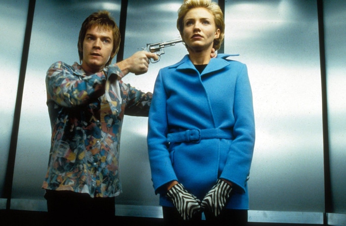 Ewan McGregor (left) plays a fired janitor who takes a willing hostage (Cameron Diaz) in Danny Boyle's 1997 comedy-thriller "A Life Less Ordinary," filmed in Utah.