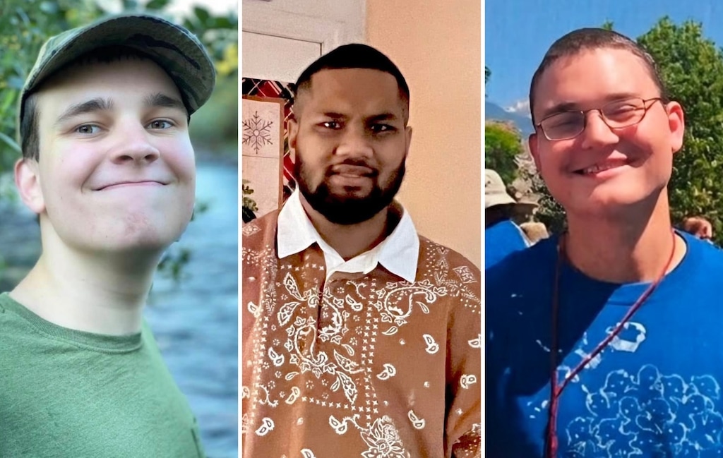 (GoFundMe) From left, Colton Moser, Mosa’ati Moa, and Timothy Jones, who died Friday, Feb. 6, 2026, in West Valley City from suspected carbon monoxide poisoning after being left in a running car used for transporting disabled people.