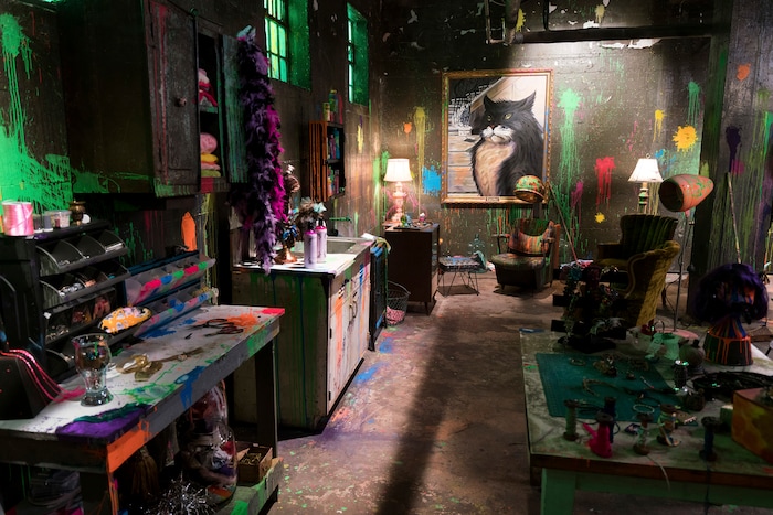 David Bukach  |  Disney Channel

The portrait of Lucifer the cat looks over the set of “Descendants 2.”