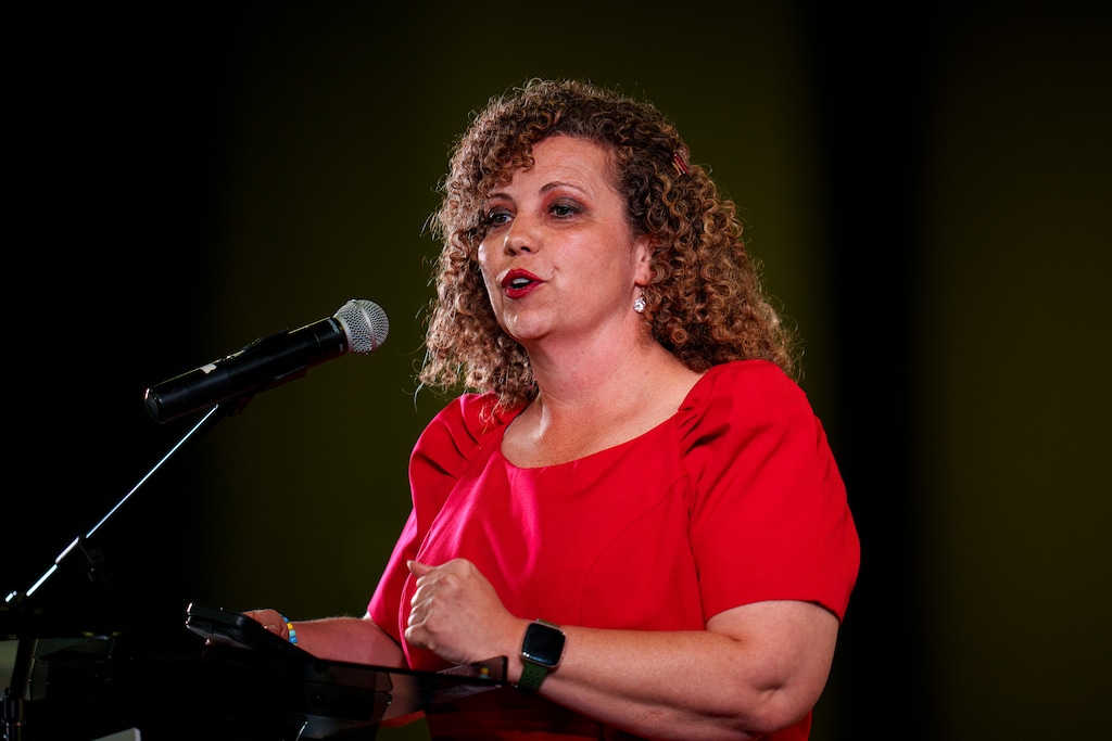(Trent Nelson | The Salt Lake Tribune) Utah Rep. Celeste Maloy at the Utah Republican Nominating Convention in Salt Lake City on Saturday, April 27, 2024.