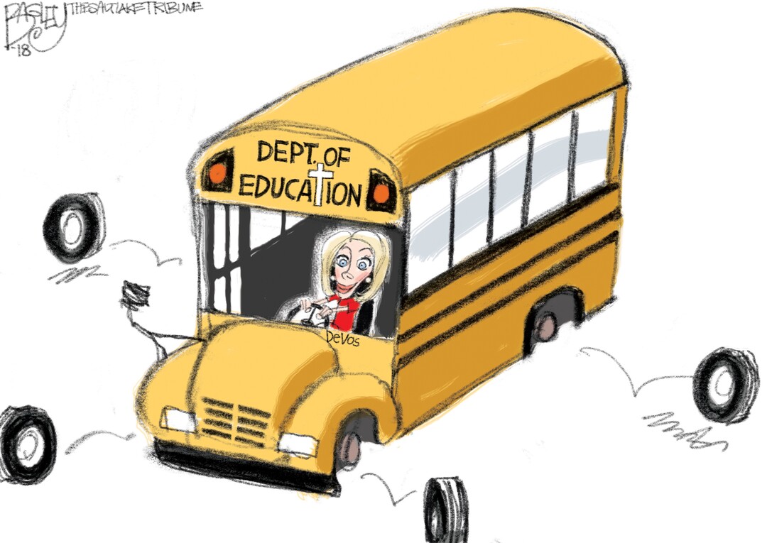 This Pat Bagley cartoon appears in The Salt Lake Tribune on Tuesday, March 13, 2018.