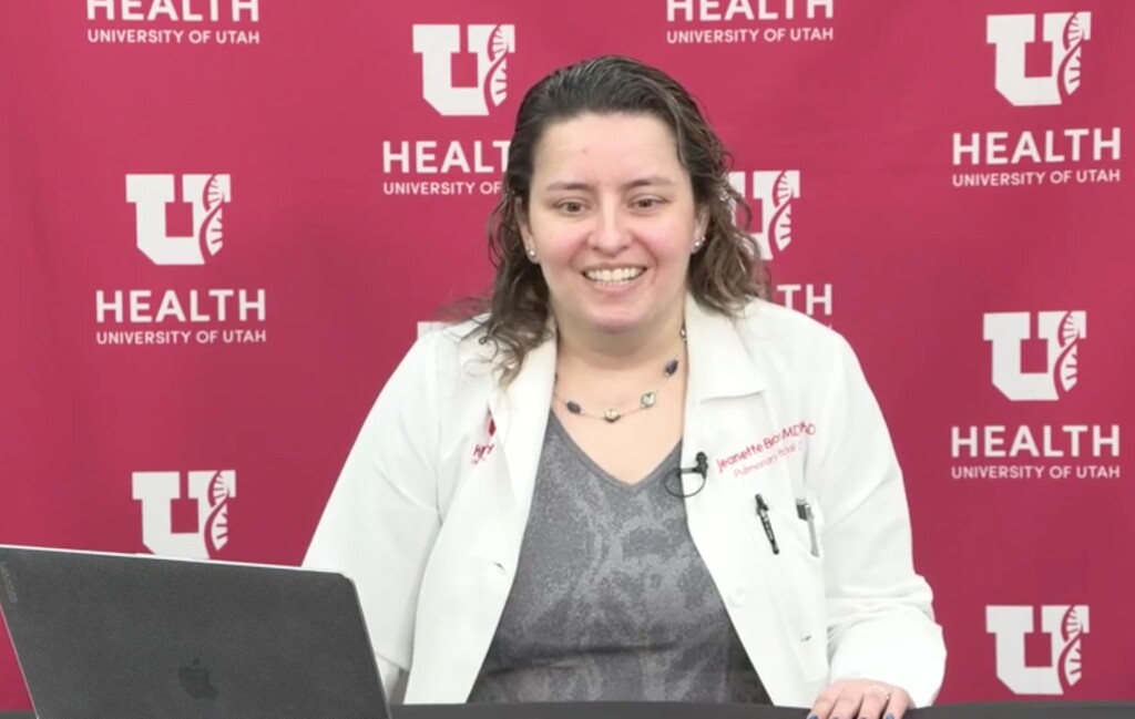 (Screenshot) Dr. Jeanette Brown, a pulmonologist and medical director of the University of Utah’s COVID-19 Long Hauler Clinic, speaks in an online news conference about the patients the clinic sees. “The average age group — and this has been described in studies as well — ranges between the 20s to the 50s," she said.