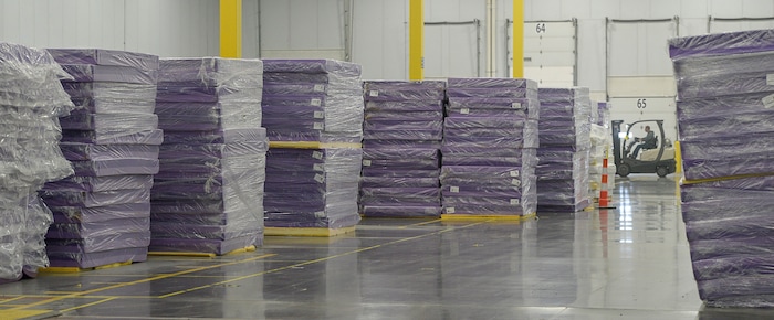 (Francisco Kjolseth | The Salt Lake Tribune)  Purple, an Alpine based company that has developed tech to manufacture flexible mattresses at a 574,000 square foot plant in Grantsville, is among many Utah companies that are categorized as important "high growth" companies in Utah and Salt Lake counties. 