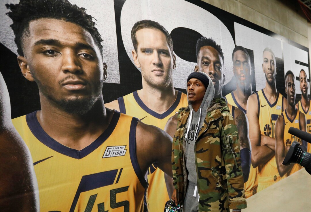 (Rick Bowmer | AP) Los Angeles Clippers guard Lou Williams arrives for the NBA basketball game against the Utah Jazz Wednesday, Oct. 30, 2019, in Salt Lake City.