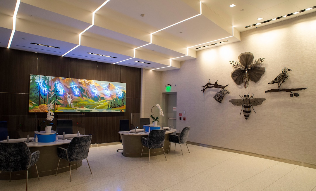 (Rick Egan  |  The Salt Lake Tribune)   The Delta Sky Club, in the new terminal at the Salt Lake City International Airport on Tuesday, Sept. 15, 2020.