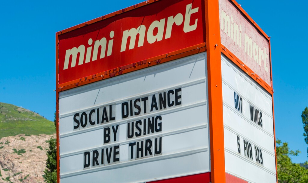 (Rick Egan  |  The Salt Lake Tribune)      A sign at Mini Mart in Ogden, Thursday, May 28, 2020.
