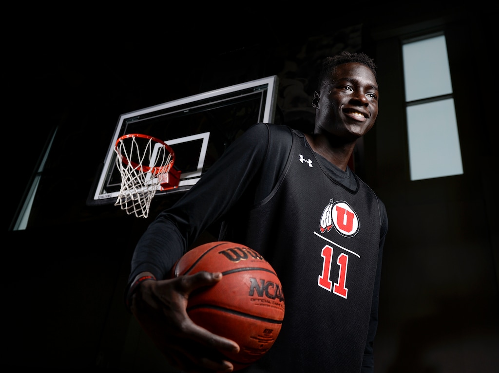 Leah Hogsten | The Salt Lake Tribune University of Utah guard Both Gach, 19, had a breakout game this season during the Utes matchup with University of Kentucky. During the game, Gach led the Utes with 22 points on 8-of-10 shooting. The son of South Sudanese immigrants who fled a civil war, Gach's family has deep roots in basketball, in his hometown of Austin, Minn., and is establishing new roots in Salt Lake City. After transferring to Minnesota last year, Gach is back with the Utes to play for new coach Craig Smith. He has two full seasons of eligibility remaining.