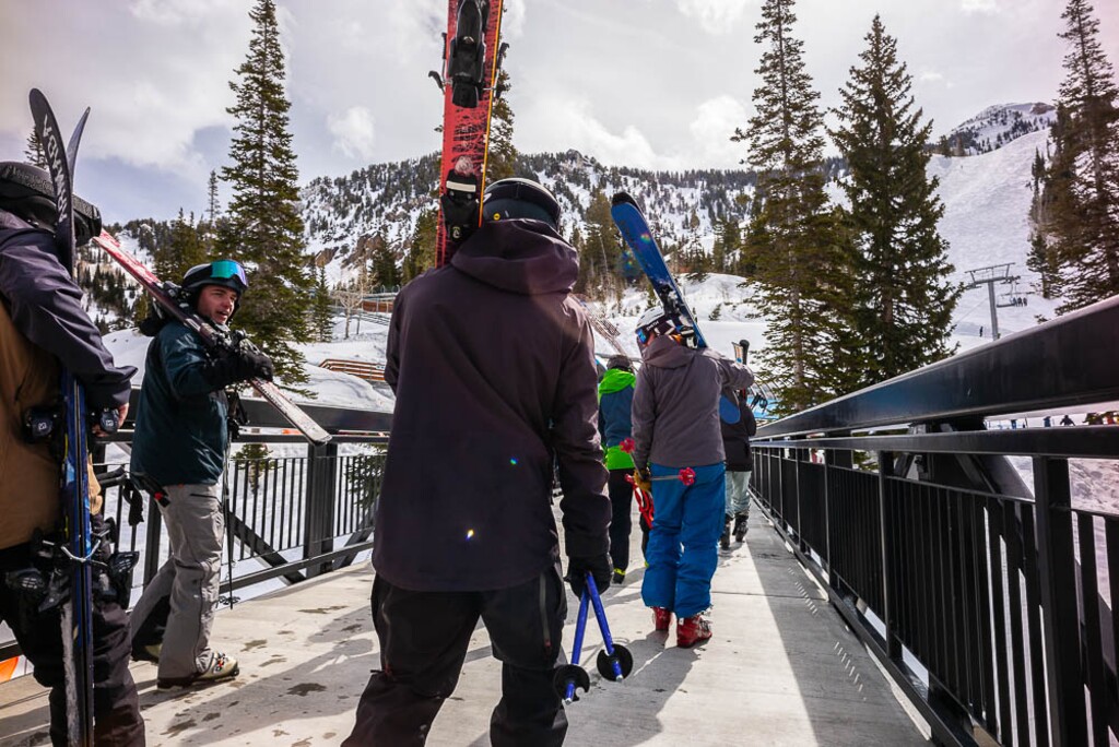 (Trent Nelson | The Salt Lake Tribune)
Skiers at Snowbird on Thursday April 4, 2019. Ski areas have begun to unveil their season-pass offerings for 2021-22, including the popular Alta-Bird pass.