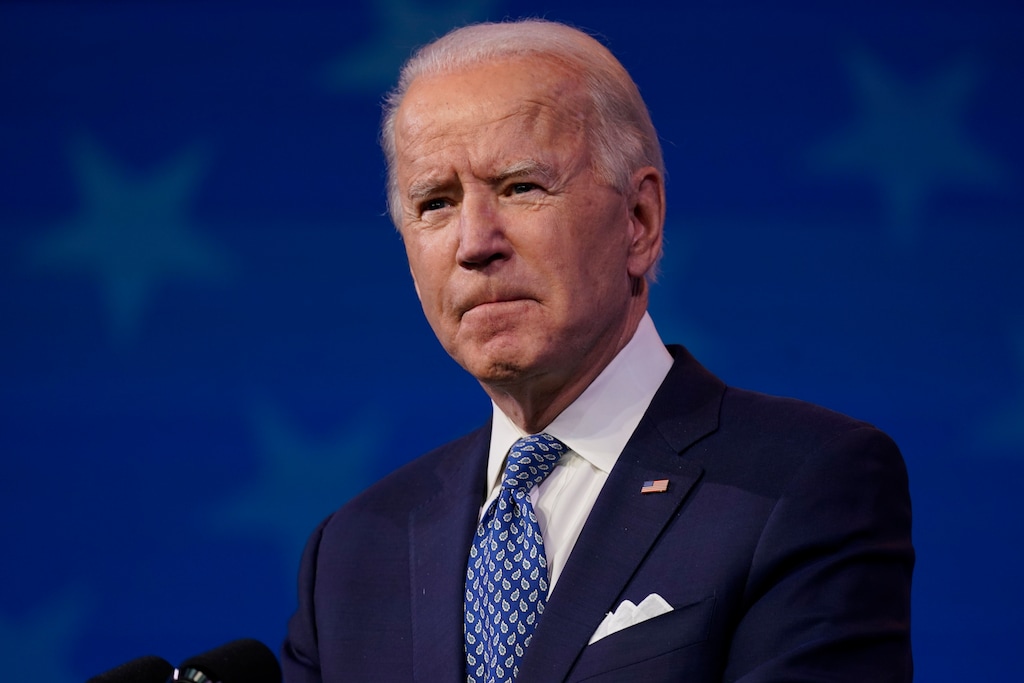 President-elect Joe Biden speaks at The Queen Theater in Wilmington, Del., Tuesday, Dec 22, 2020. (AP Photo/Carolyn Kaster)
