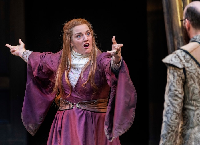 (Rick Egan | The Salt Lake Tribune) Melinda Pfundstein plays Margaret, in "Richard III" at the Utah Shakespeare Festival in Cedar City, on Saturday, July 3, 2021.