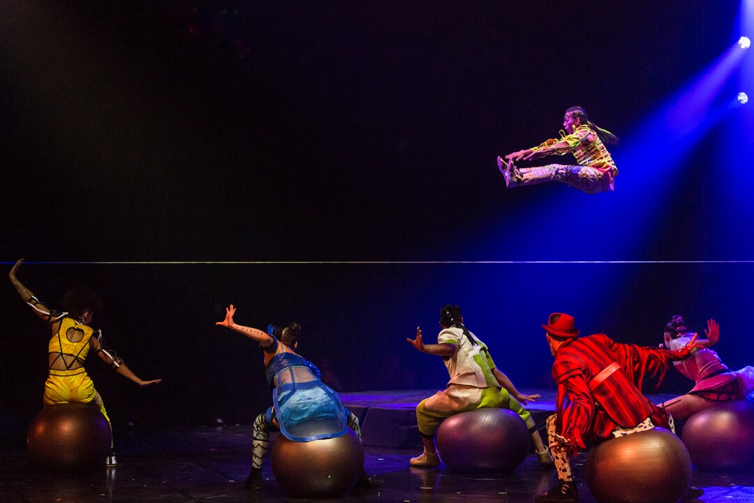 (Marie-Andrée Lemire  |  courtesy of Cirque du Soleil) A slackline acrobat is one of the performers in Cirque du Soleil's show "Bazzar," which will play in a tent in the parking lot of the Maverik Center in West Valley City, from May 24 to July 5, 2020.