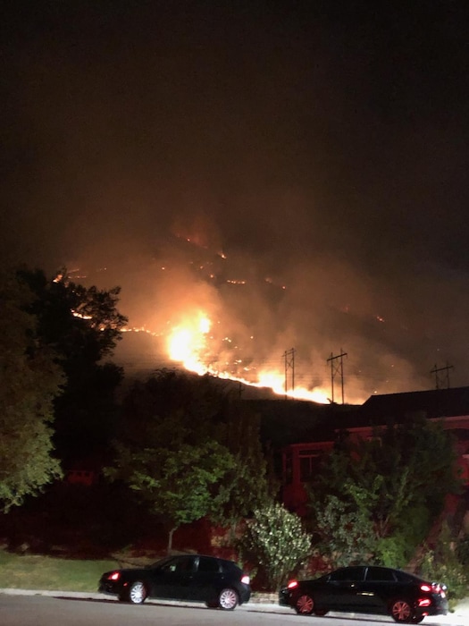(Photo courtesy of Utah Fire Info) The Alaska Fire in south Provo has burnt 250 acres, though firefighters say no structures are threatened.