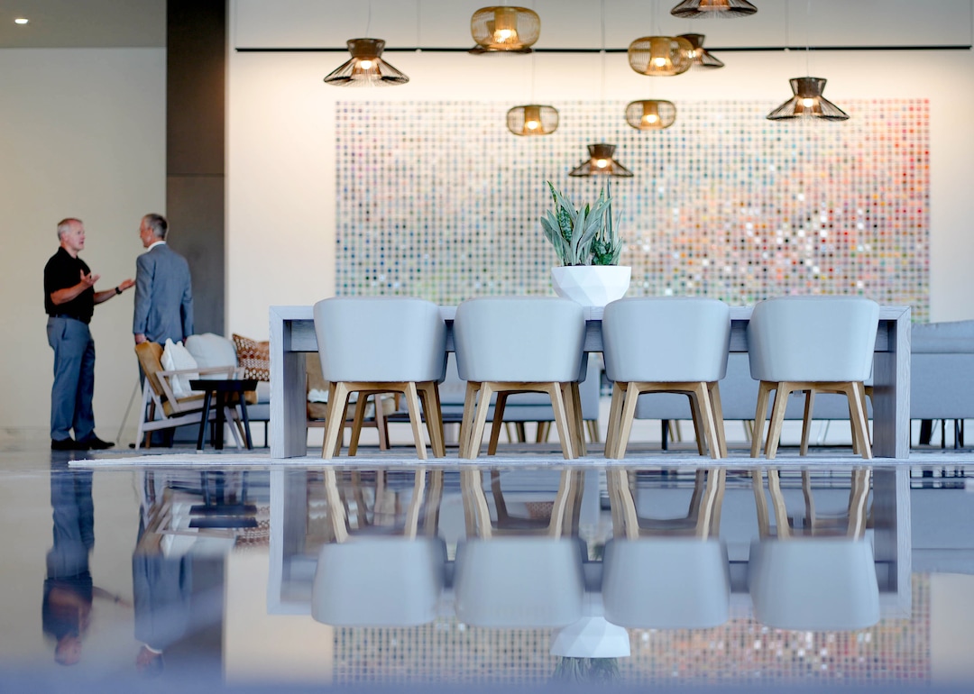 (Francisco Kjolseth | The Salt Lake Tribune) A first look inside the newly opened office tower at 650 Main Street in Salt Lake City on Tuesday, May 24, 2022.