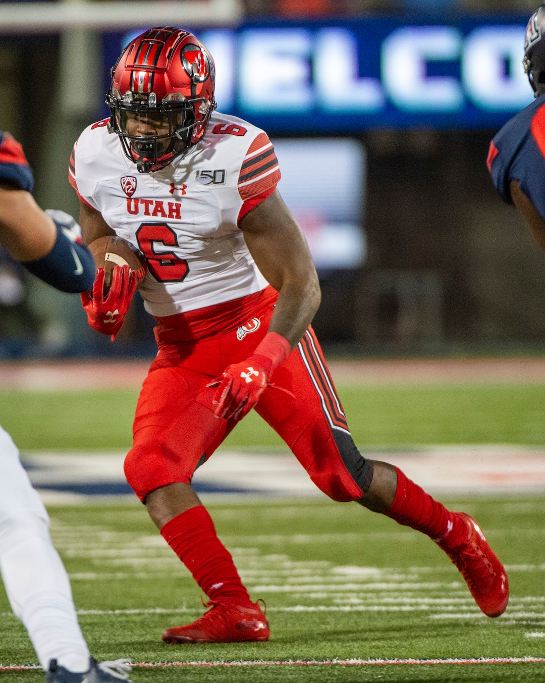 (Rick Egan  |  The Salt Lake Tribune)      Utah Utes running back Devin Brumfield (6) runs the ball for the Utes, in PAC-12 action between the Utah Utes and the Arizona Wildcats in Tucson, Saturday, Nov. 23, 2019.
