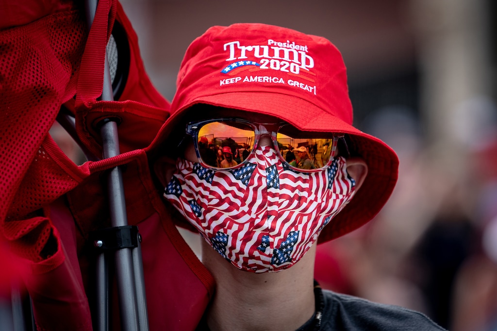 (Erin Schaff | New York Times file photo)  An attendee wears a face mask at the BOK Center during a campaign rally for President Donald Trump in Tulsa, Okla., on June 20, 2020. "President Trump is simply putting his head in the sand and attempting to wish the virus away, or lie it away, or let it take its victims until there are no more to be had. And he doesn’t seem to want to know the true impact of the virus, nor does he want the public to know," writes Charles Blow.