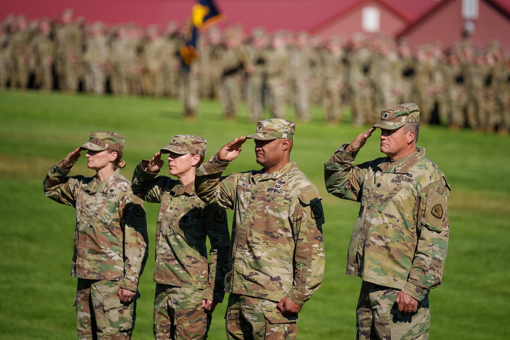 (Trent Nelson  |  The Salt Lake Tribune) Members of the Utah National Guard at Governor's Day at Camp Williams on Saturday, Sept. 9, 2023.