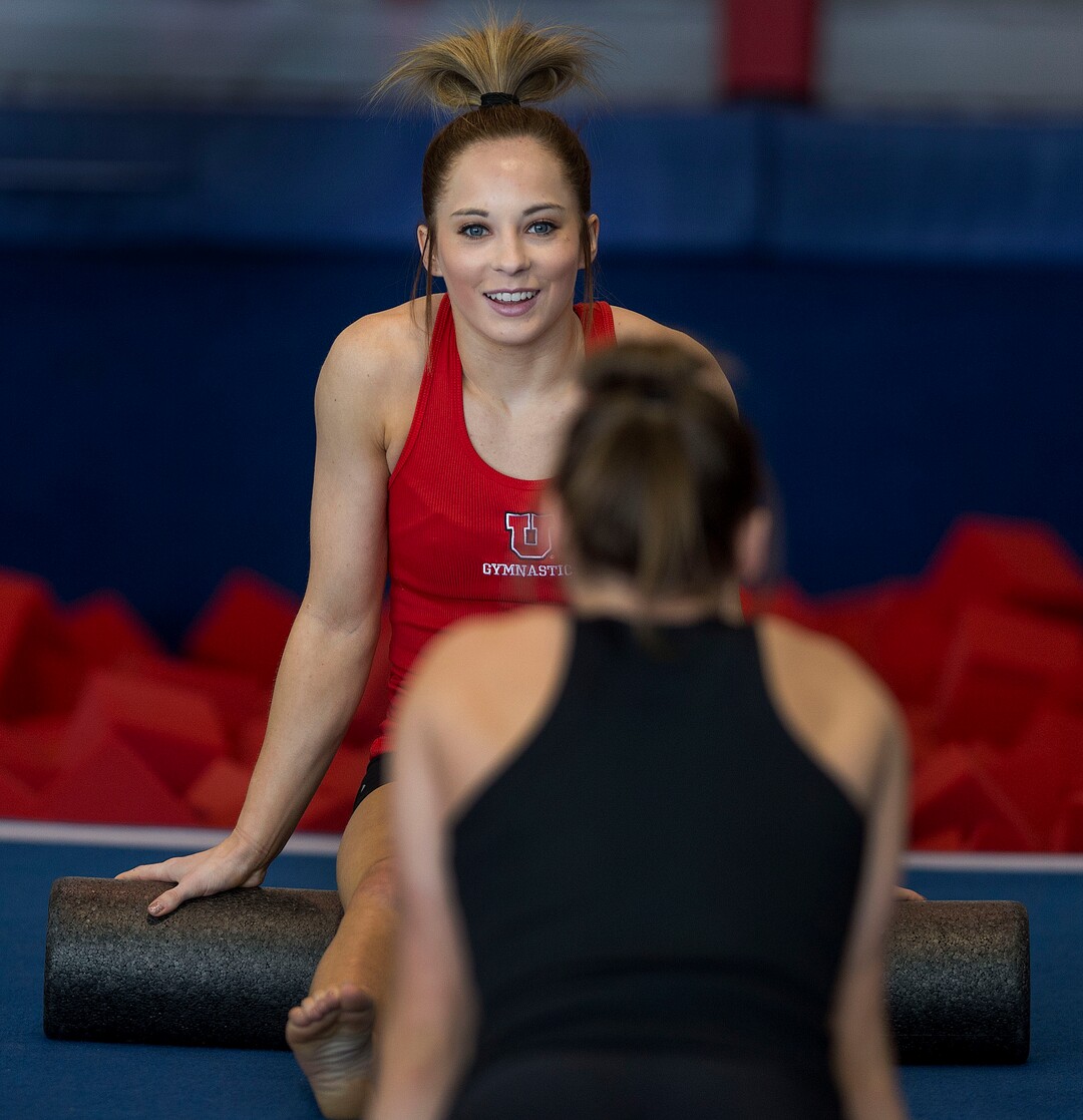 Steve Griffin / The Salt Lake TribuneUniversity of Utah gymnast MyKayla Skinner during practice at Dumke gymnastics practice facility on the campus of the University of Utah Salt Lake City Thursday January 5, 2017. 