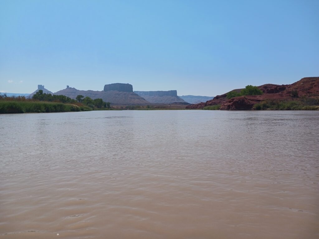 (Doug McMurdo | The Times-Independent) The Colorado River flows through Professor Valley outside of Moab on Aug. 30.