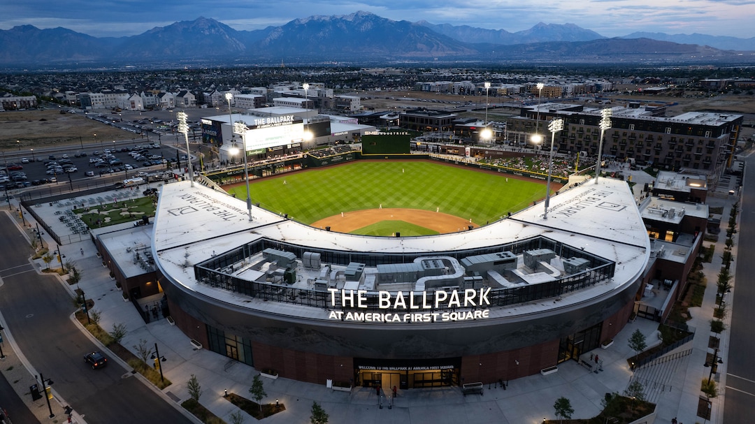 (Francisco Kjolseth | The Salt Lake Tribune) The Ballpark at American First Square in South Jordan is pictured on Wednesday, July 22, 2026.