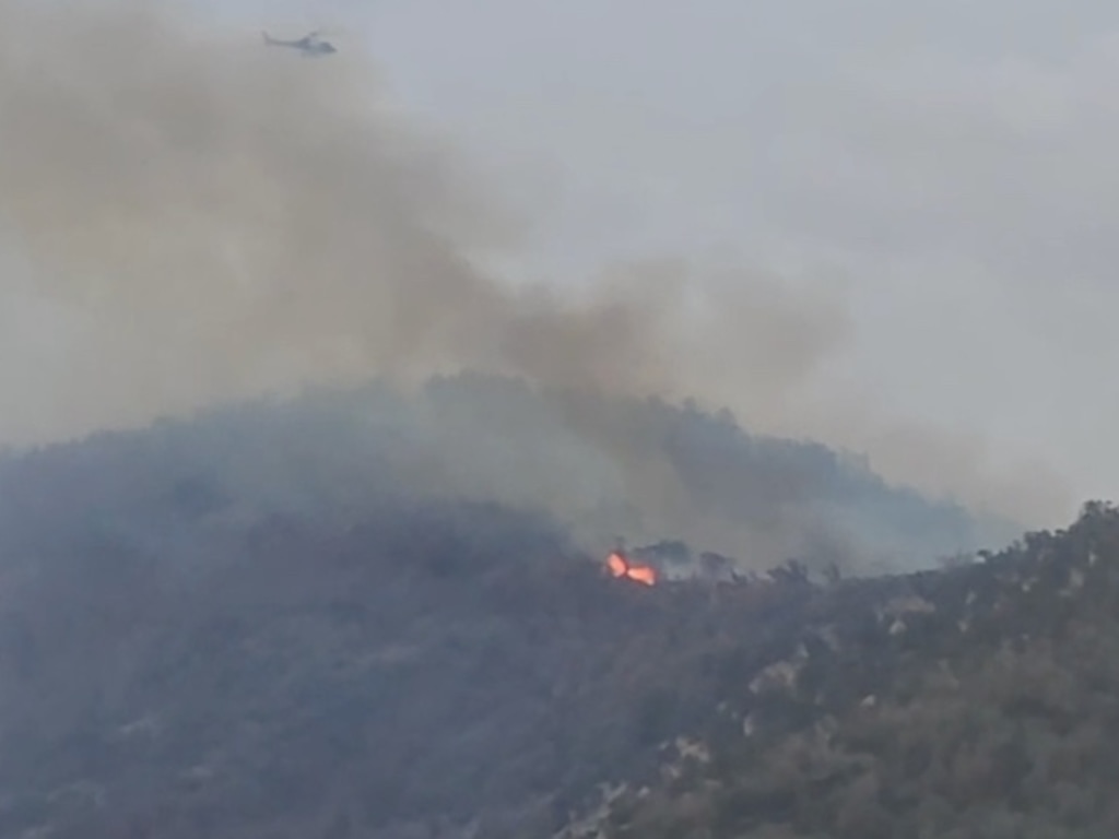(Jordan Grange via Fox 13)
A fire burns near Payson, Utah, on Sunday, Sept. 6, 2026.