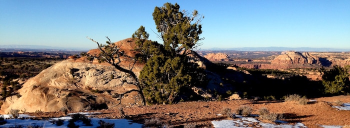 Erin Alberty  |  The Salt Lake TribuneSweeping views of Canyonlands National Park greet hikers on Lower Aztec Butte in Canyonlands National Park.