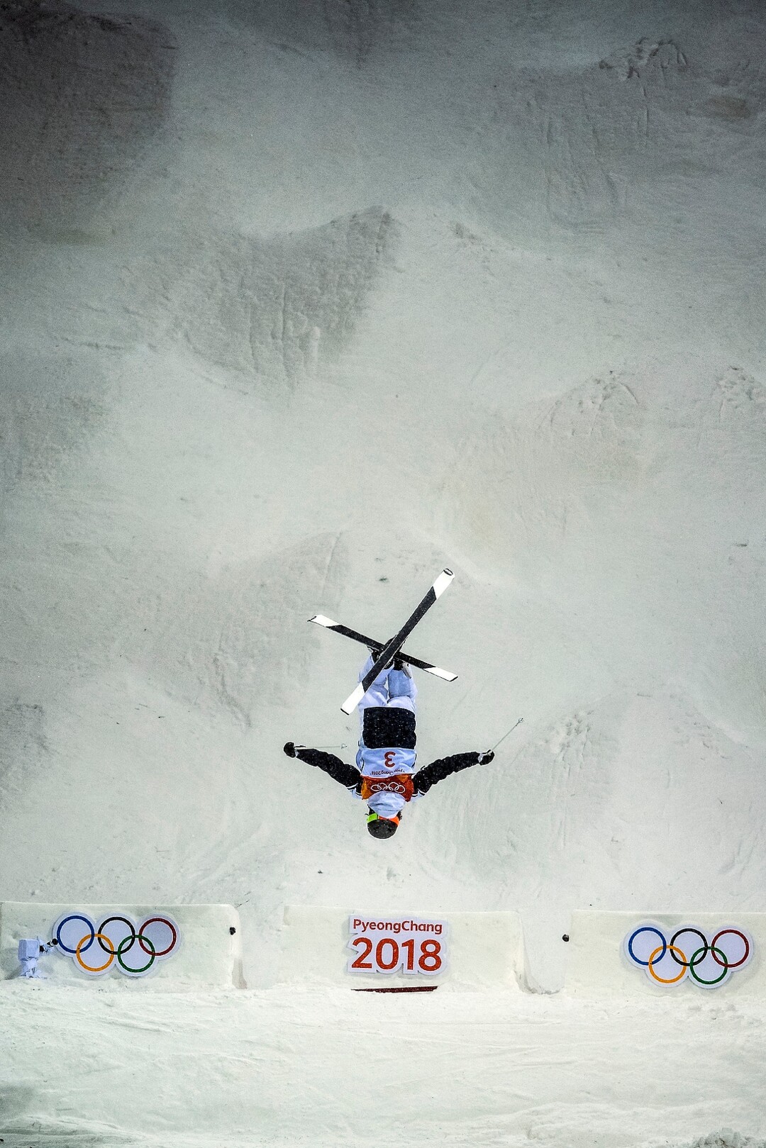 (Chris Detrick  |  The Salt Lake Tribune)   France's Perrine Laffont competes in the Ladies' Moguls Final at Phoenix Park during the Pyeongchang 2018 Winter Olympics Sunday, February 11, 2018. Laffont won the event with a score of 78.65.
