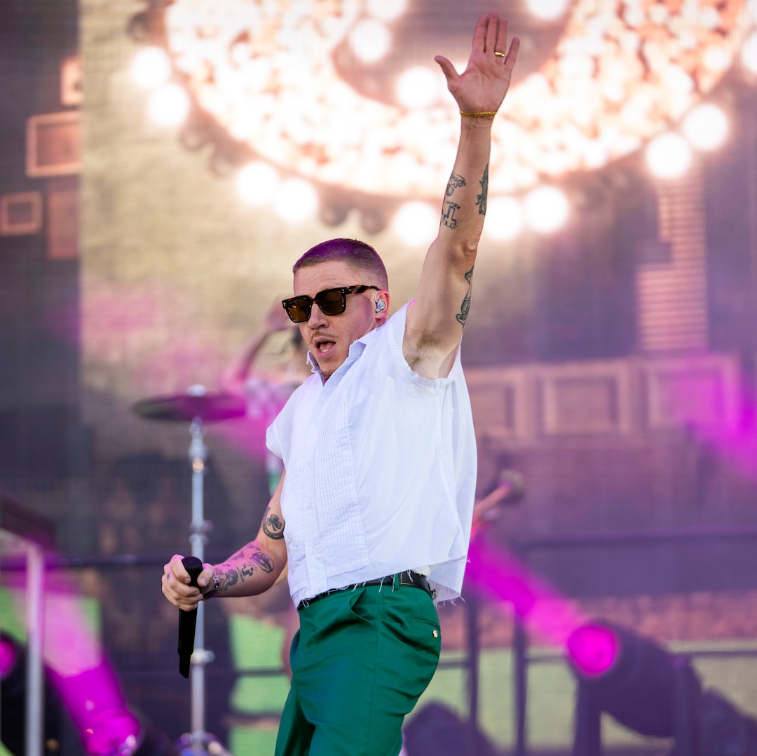 (Rick Egan | The Salt Lake Tribune)  Macklemore performs at Rice-Eccles Stadium, on Friday, Aug. 5, 2022.