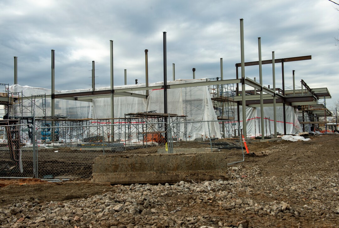 (Rick Egan  |  The Salt Lake Tribune)     The homeless shelter under construction  at 3380 South 1000 West, in South Salt Lake. Friday, Dec. 21, 2018.