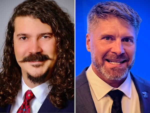 (Campaign photos) Grant Miller, left, and Braeden Oswald, candidates for the 2026 House District 24 election.