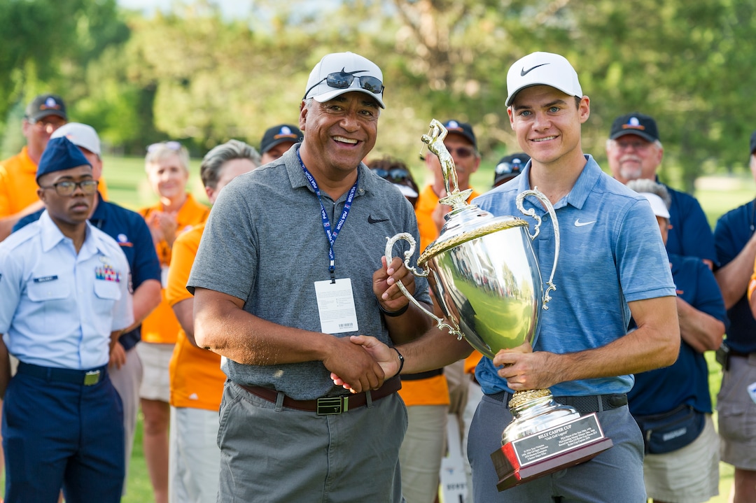 (Alex Gallivan  |  Special to the Tribune) Kristoffer Ventura winner of the Utah Championship on Sunday at Oakridge Country Club in Farmington