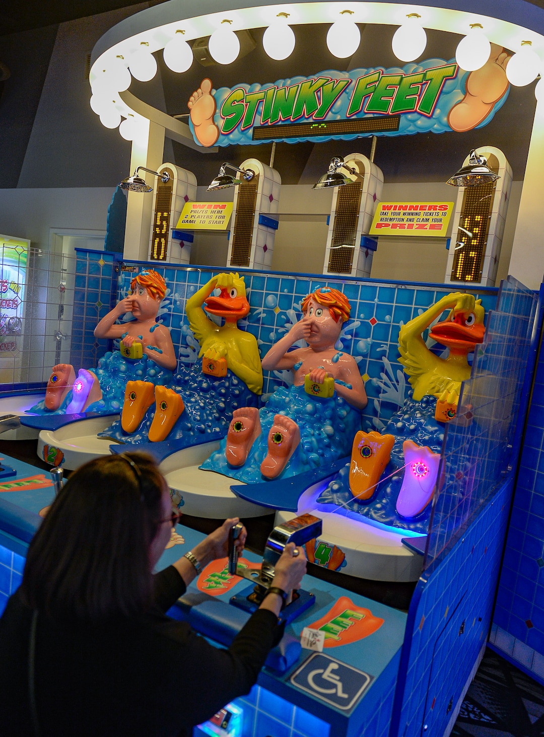 (Francisco Kjolseth  |  The Salt Lake Tribune)  All Star Bowling has opened a new 70,000 square foot, high-tech bowling and entertainment center at Valley Fair Mall, in West Valley City. It has 32 lanes with luxury seating, laser tag and virtual reality games as well as old-school air hockey, basketball and bumper cars. Inside the center is the new Pins & Ales 21+ bar with more games including axe throwing.
