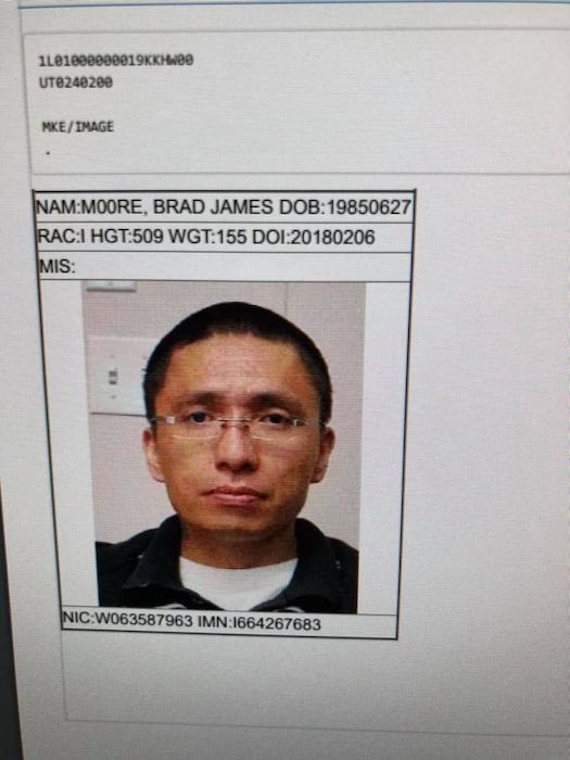 Brad James Moore (Courtesy of BIA Ft. Duchesne Police Department)
