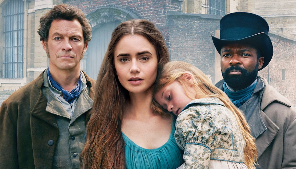 (Photo courtesy "Masterpiece") Dominic West, Lily Collins and David Oyelowo star in the six-part "Masterpiece" production of "Les Miserables."