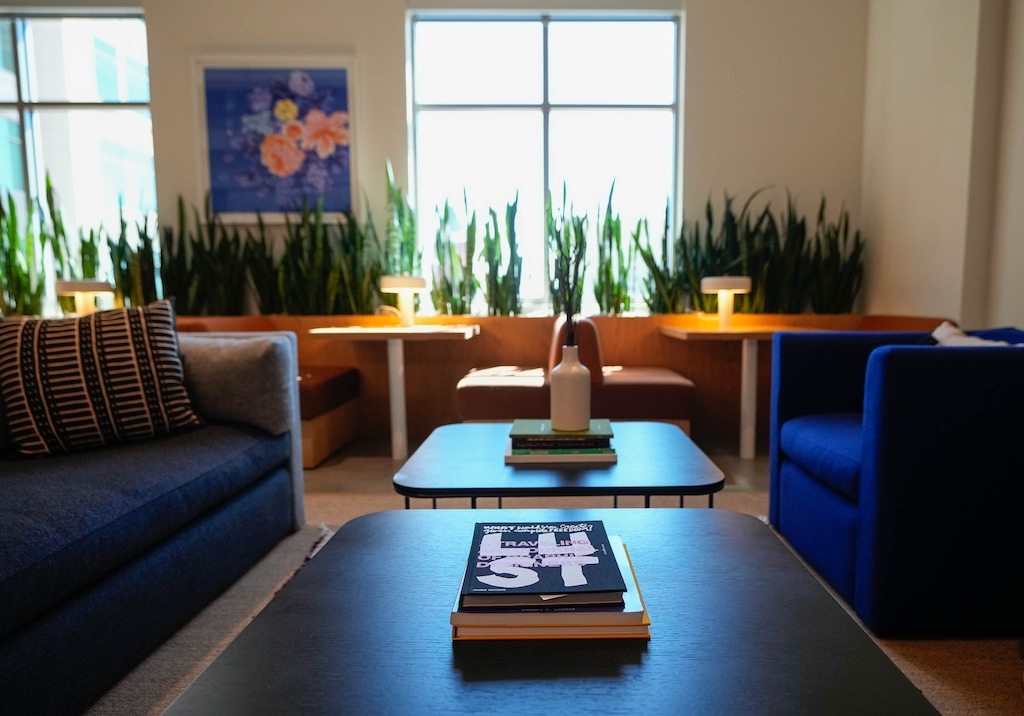 (Francisco Kjolseth | The Salt Lake Tribune)The inviting space inside the WeWork co-working office at The Gateway is pictured on Friday, Sept. 2, 2022. WeWork announced Monday that it was declaring bankruptcy.