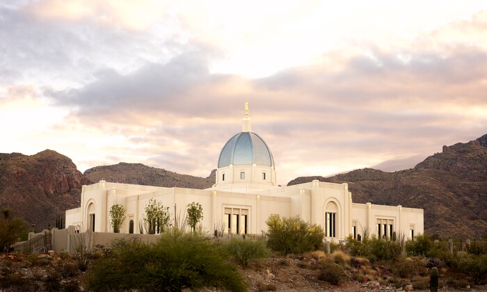 ( Photo courtesy The Church of Jesus Christ of the Latter-day Saints) The Tucson, Arizona, Temple.