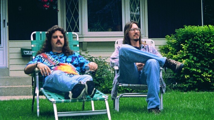 (courtesy Sony Pictures Classics) Would-be filmmaker Mark Borchardt (right, with buddy Mike Schank) is the focus of Chris Smith's 1999 documentary "American Movie."