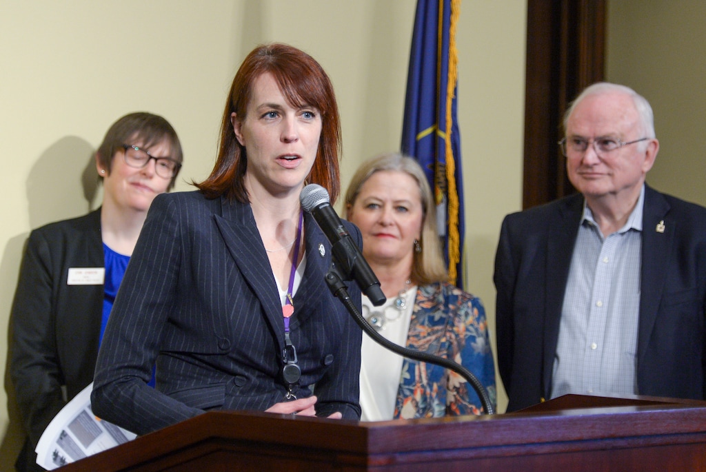 (Leah Hogsten | Tribune file photo) Rep. Jennifer Dailey-Provost, D-Salt Lake City, pictured here in 2020, is trying again during the 2021 legislative session to pass a bill that would allow women held in jails to be able to stay on their prescribed birth control.