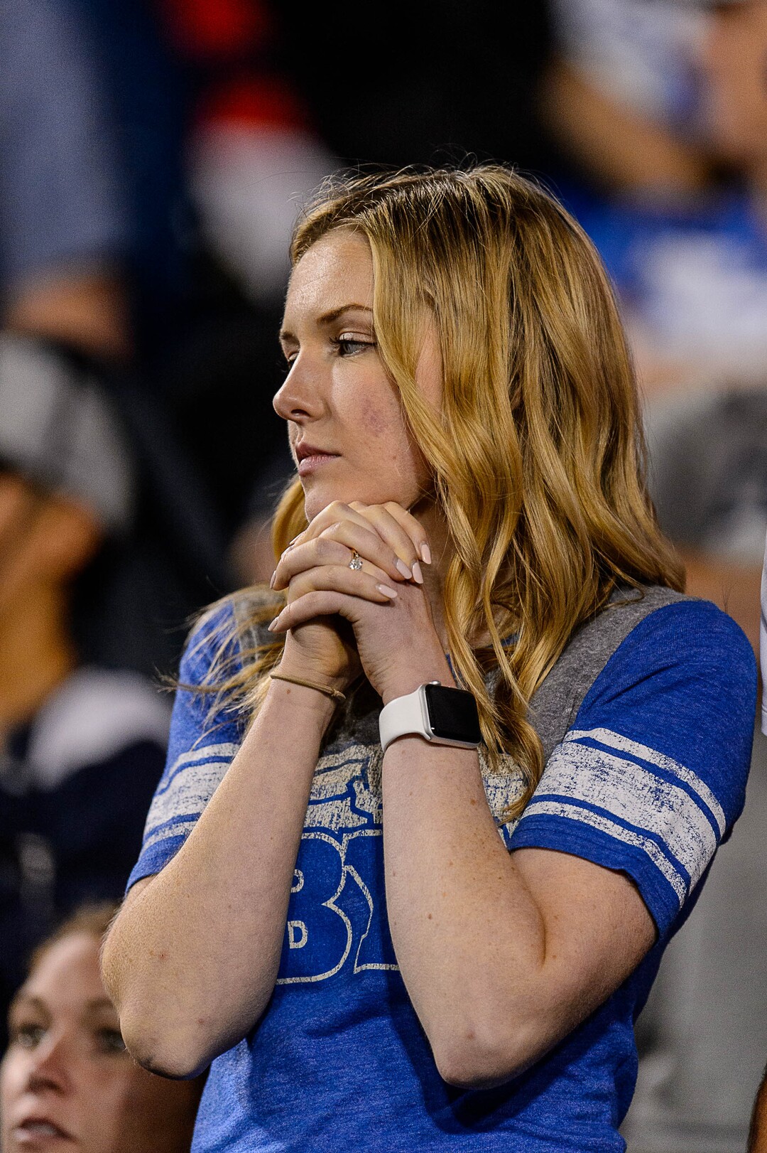 (Trent Nelson | The Salt Lake Tribune)  A BYU fan in the final minutes of the game as BYU hosts Utah, NCAA football in Provo, Saturday September 9, 2017.