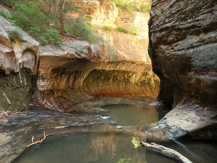 Erin Alberty | The Salt Lake Tribune
To beat the crowds at Zion National Park, consider The Subway, where permits restrict entry and keep traffic reasonable — though occasionally you may encounter large groups. Be prepared for technical climbing if you hike it top-down. You will need a permit to hike from either direction, and those are hard to come by; for details, visit nps.gov/zion/