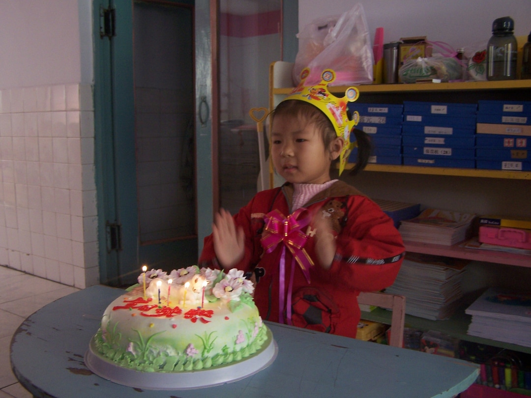 (Dong family) Pictured is Zhifan Dong as a kid on her birthday in this undated photo.